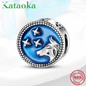 

Hot sale 925 Sterling Silver Romantic Taurus Charms Beads Fit Original Pandora DIY Bracelet Bangle Jewelry making