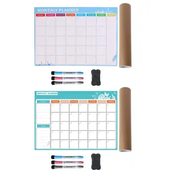 

A3 Monthly Planner Magnetic Whiteboard Fridge Magnets Drawing Message Board Memo
