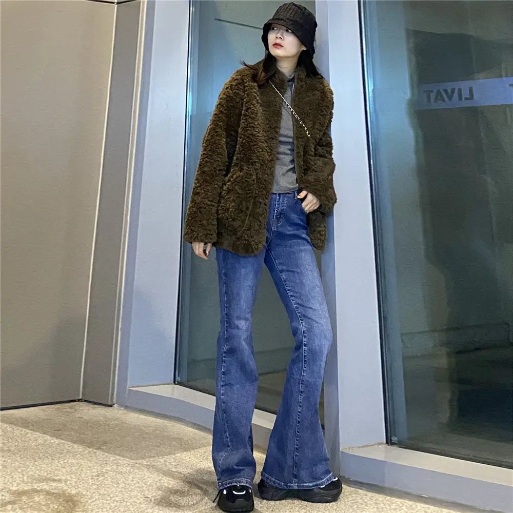 Sexy Slim Skinny Long Pencil Women Jeans All Match Trousers Elastic High Waist Denim Pants Mom Jeans Washed Boyfriend Jeans