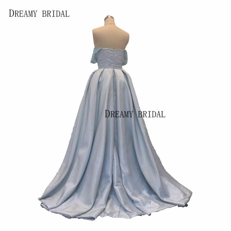 off shoulder detachable train evening dresses-1