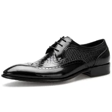 Brand Mens Pointed Toe Dress Shoes Oxfords 100% Genuine Leather Fashion Handmade Designers Formal Italy Business Shoes Brand Mens Pointed Toe Dress Shoes Oxfords 100% Genuine Leather Fashion Handmade Designers Formal Italy Business Shoes