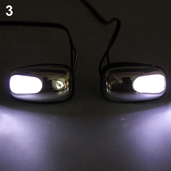 Auto LED Light Windshield Windscreen Jet Spray Nozzle Wiper Washer Lamp 1 Pair Car Light Accessories led car lights led lights led car headlights