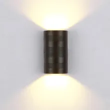 6 Вт светодиодный водонепроницаемый полуцилиндрический настенный светильник, садовый светильник s для гостиной, патио, сада, прихожей, балкона, наружная крыльчатая настенная лампа