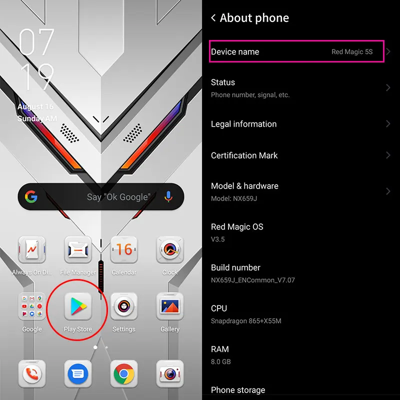 Global Version Nubia Red magic 5S Gaming