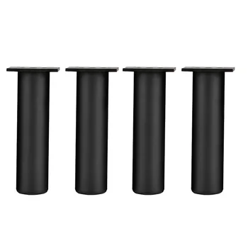

4pcs Feet With Screws Aluminum Alloy Support Home Sofa Bed Furniture Leg Cabinet Hardware Replacement Parts Adjustable Height