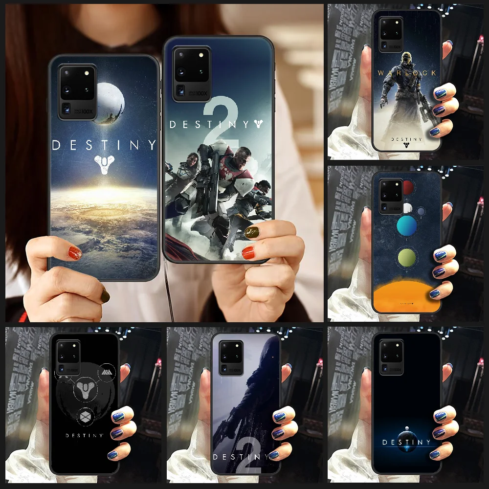 Чехол для телефона Destiny 2 game чехол Samsung Galaxy S 6 7 8 9 10 e 20 edge uitra Note plus черный мягкий