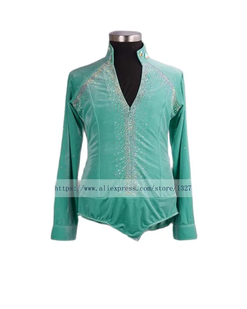New Arrival Ballroom Dancing Man Ballroom Dance Tops Mens Ballroom