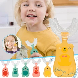 Baby Toothbrush Children's Teeth Oral Care Cleaning Brush Soft Silicone Teethers Baby Toothbrush New Born Baby Ttems 2-12Y