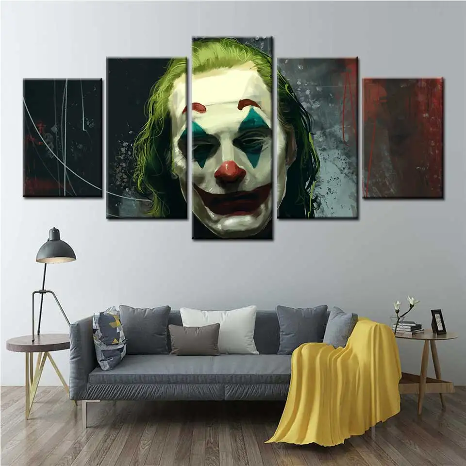 Джокер 2019 Joaquin Phoenix Heath Ledger постер с фильмом настенная живопись распечатка на