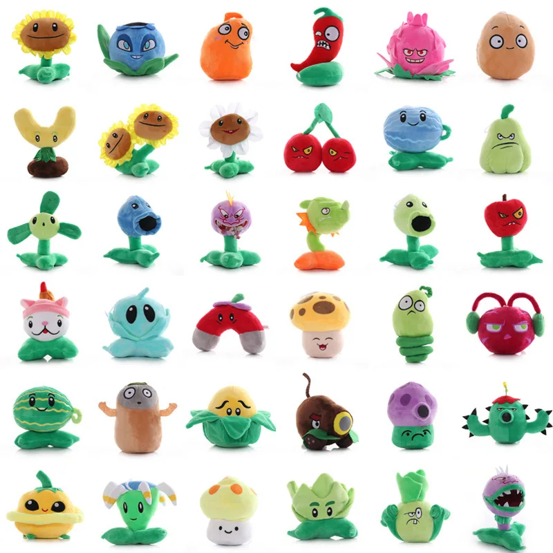 

41 Styles Plants vs Zombies Plants Plush Toys 13-20cm Peashooter Sunflower Chomper Soft Stuffed Toys Dolls Gifts for Children