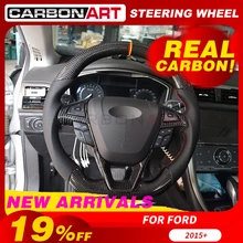 Для mondeo углеродное волокно рулевое колесо Замена Углеродные аксессуары рулевое управление для Ford Kuga Mendeo MK4 Edge