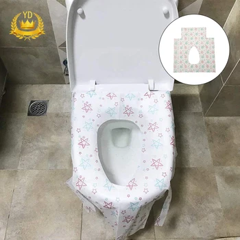 

20pcs/bag Disposable Toilet Seat Waterproof Non-slip Non-woven Printing El Travel Travel Pregnant Women Toilet Seat YDHS
