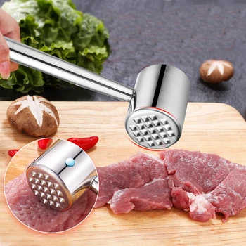 

Stainless Steel Meat Tenderizers Steak Loose Meat Hammer 304 Stainless Steel Simple Household Kitchen Tools Tender Meat Hammer