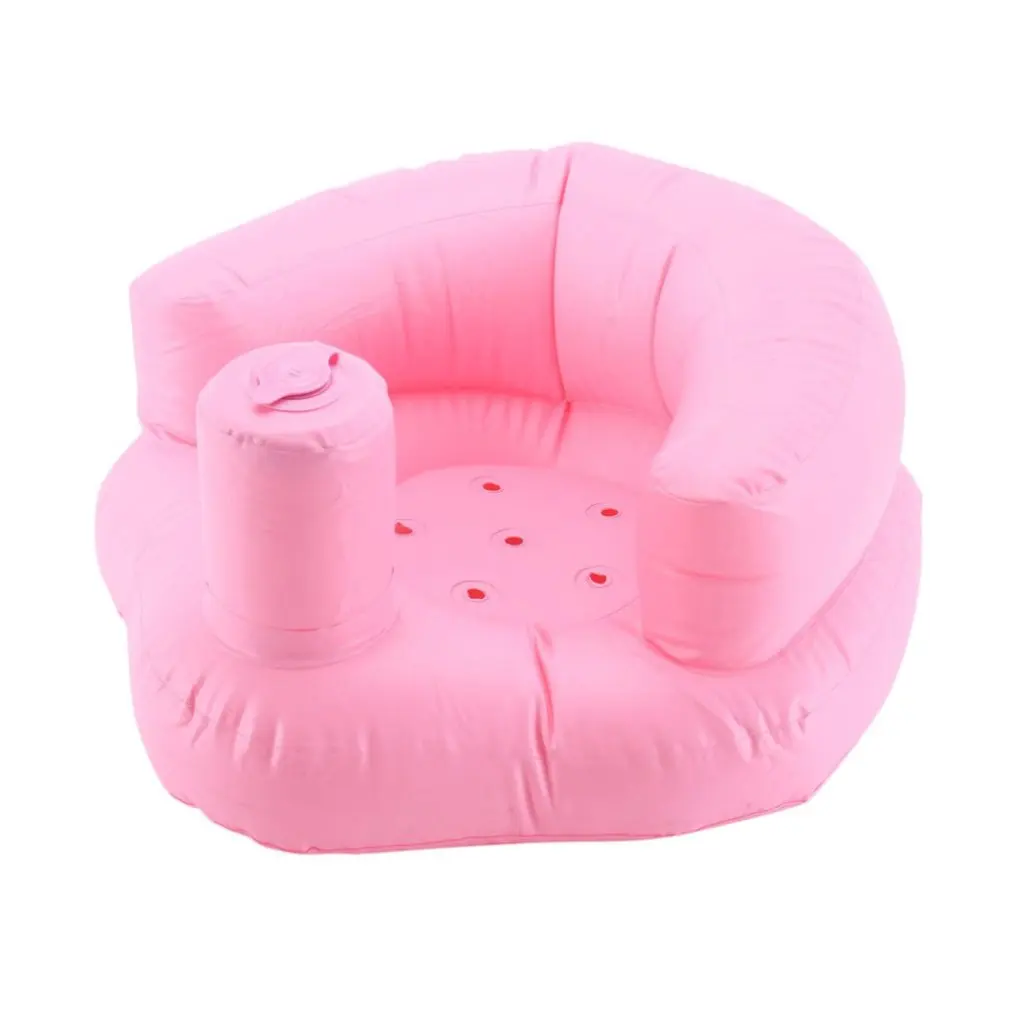 

Children Bath Inflatable Stool Learning Stool Seat Soft and Comfortable Chair Portable Play Game Mat