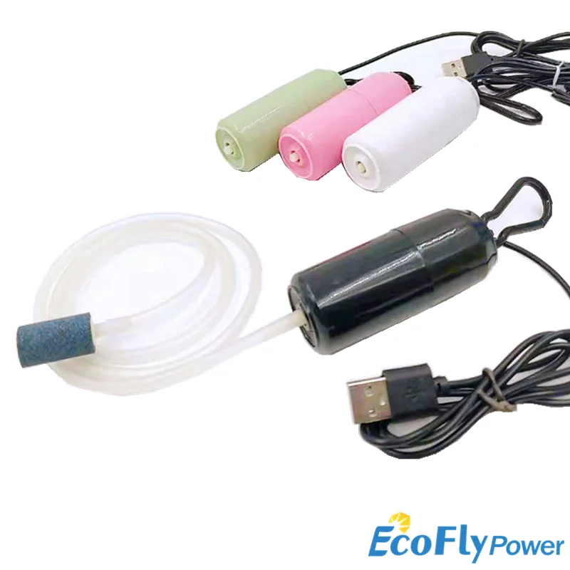 Tanie Przenośne Mini USB akwarium pompa powietrza tlenu wyciszenie oszczędzanie energii kompresor wydajne sklep