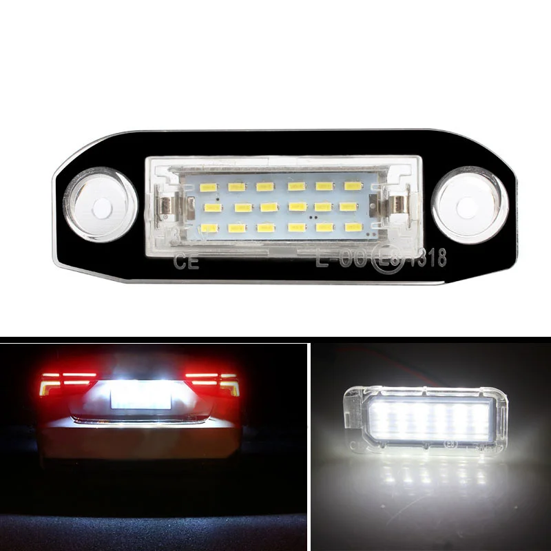2pcs Car LED License Plate Light for VOLVO S80 XC90 S40 V60 XC60 S60 C70 V50 XC70 V70 Assembly Accessories | Автомобили и