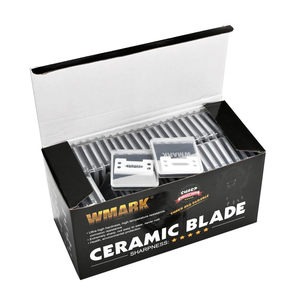 Whosale 100 Pcs Ceramic Moving Blade Stagger-teeth Blade Magic Blade Support Dropshipping WMARK packing