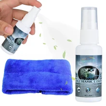 30 мл автомобиля водоотталкивающее покрытие жидкость анти дождь стекло Водоотталкивающее средство с полотенцем NJ88