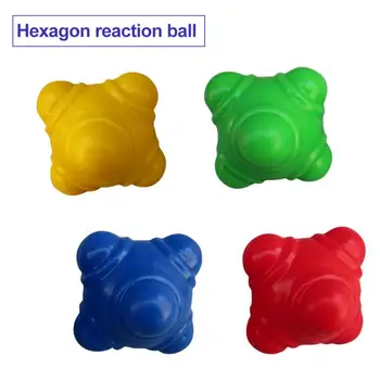 

Hexagonal Reaction Ball Silicone Agility Coordination Reflex Exercise Sports Jump Fitness Towards Training Ball Interactive Toy