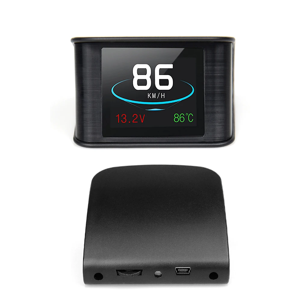 For Car Safety T600 Head Up Display Auto OBD2 GPS Computer Car Digital OBD Driving Speedometer Mileage Fuel Voltage Temperature