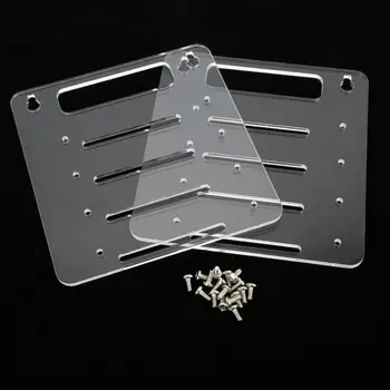 

Clear Acrylic 4 Layer Hard Disk Drive Rack Desktop Computer 3.5 inch HDD Cage Tray New