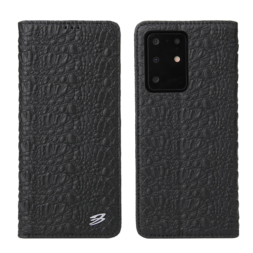 

Crocodile Pattern Genuine Leather Cover for Samsung S20 Phone Case Texture Soft Coque Fundas for Samsung S20 Ultra S20 Plus
