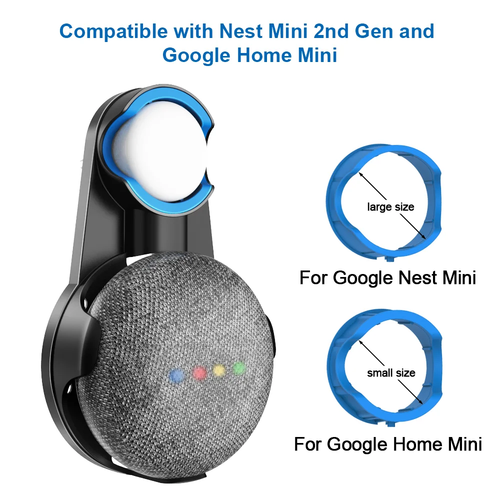 

Outlet Wall Mount Holder Cord Bracket For Google Home Nest Mini Voice Assistant Plug In Kitchen Bedroom Audio Stand