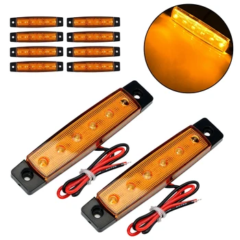 

Bus Side Marker Light Boat Indicators Lamp Amber Accessories Waterproof 12V/24V