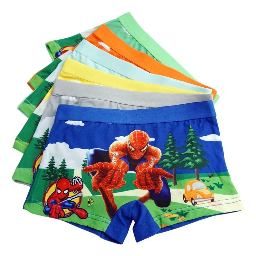 4pcs/lot Cartoon Underpants Quality Car Pants Catamite Panties Cars Baby Boys Kids Underwear Boy Kid Panty Briefs - Цвет: Серый