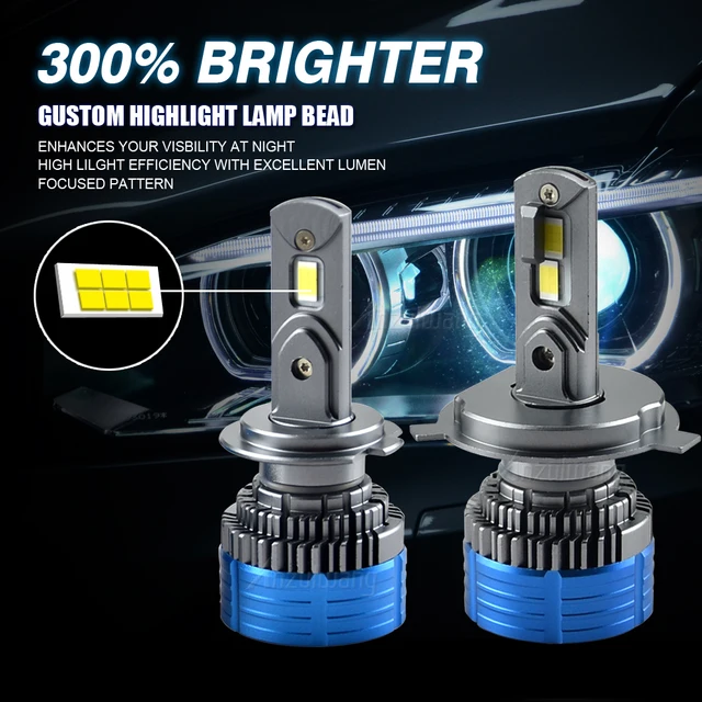 Car LED Headlight H4 H7 H11 H3 H1 Bulb Auto Accessories 12V 80W