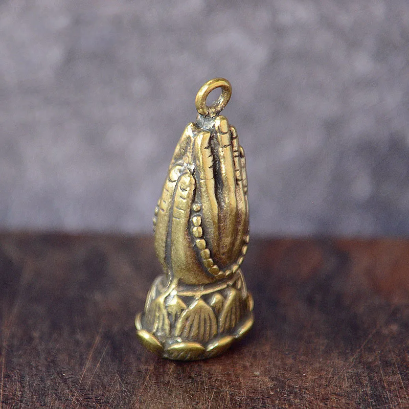 brass buddha hand pendants (3)
