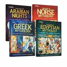 

National Geographic Mythology Treasury of Egyptian Greek 4 Volumes Hardcover Edition Books