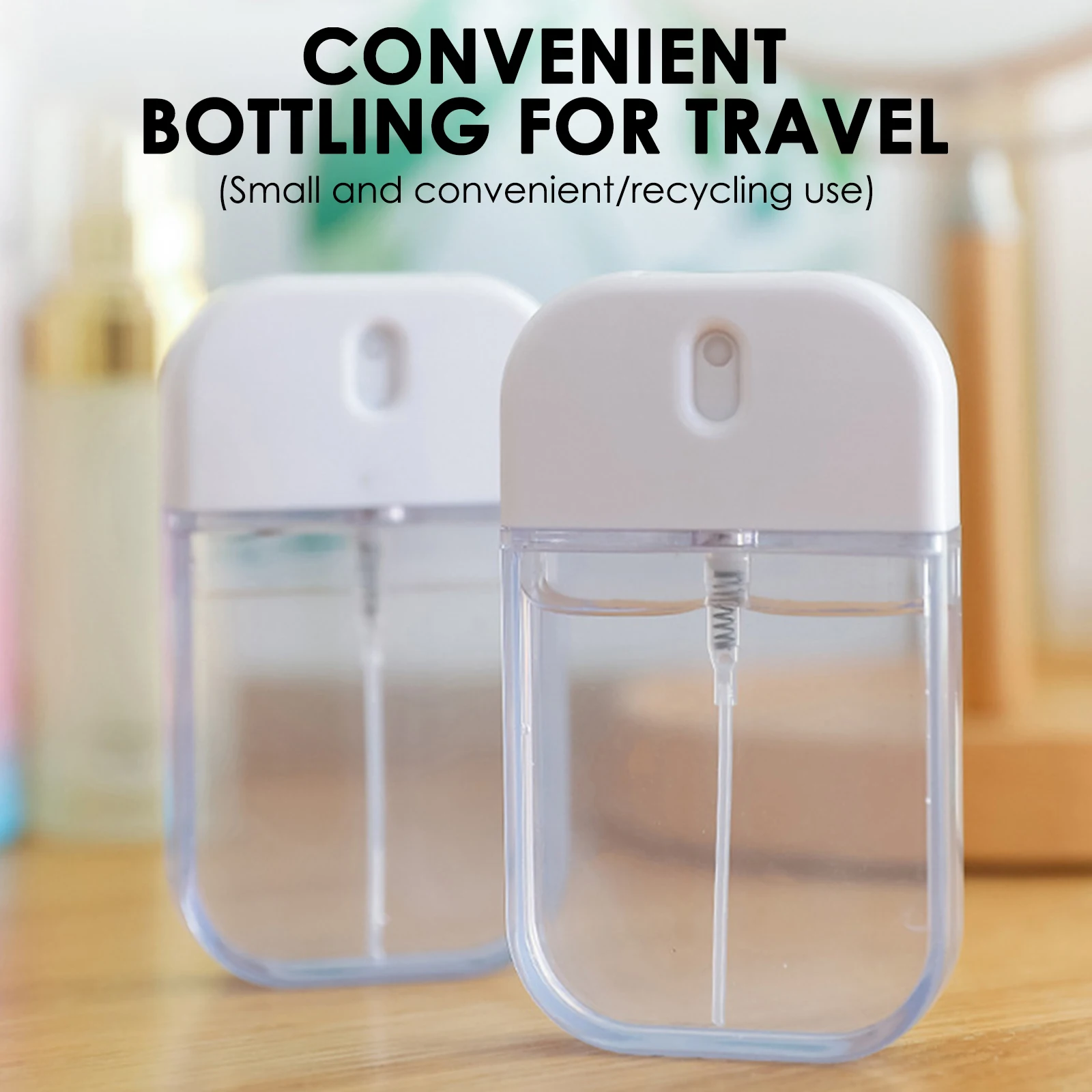 Travel Portable Pressure Spray Bottle For Lotion Fine Cosmetics Care Tools Sub-bottling Skin Makeup Perfumery Atomizing | Красота и