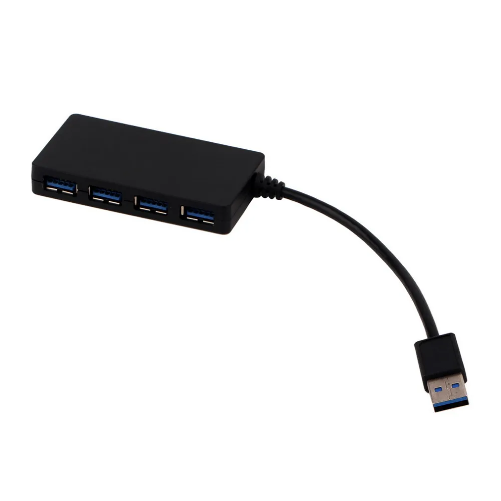 Usb 3,0 концентратор 4-Порты и разъёмы SuperSpeed компактный концентратор адаптер USB хаб для портативных ПК Mac Тетрадь для рабочего стола