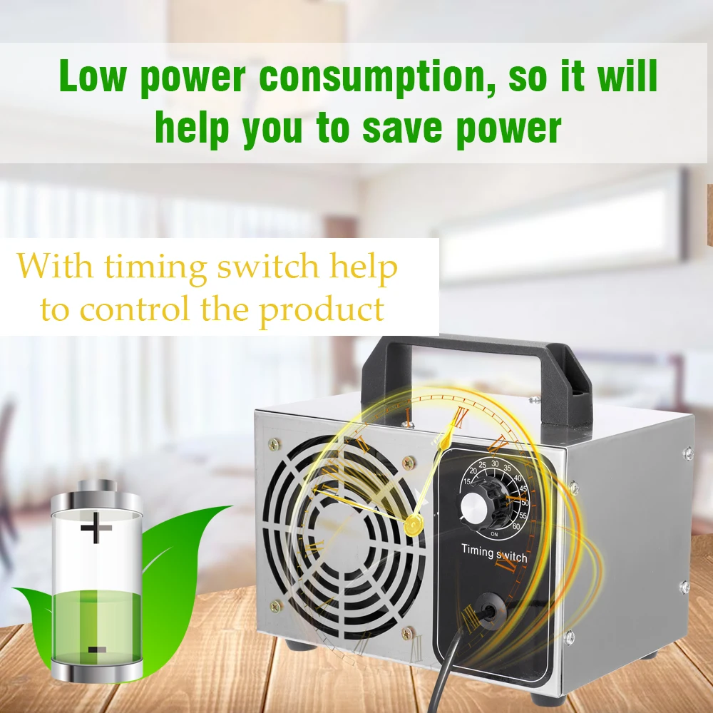 24g/h 220V Portable Ozone Generator Disinfection Machine Air Filter Purifier Fan For Home Car Formaldehyde Sterilization | Инструменты