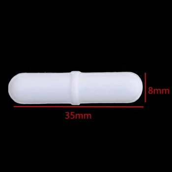 

1 Pc White PTFE 8mmX30mm Magnetic Stirring Rod With Pivot Ring Magnetic Stirrer Mixer Stir Bars Laboratory Supplies