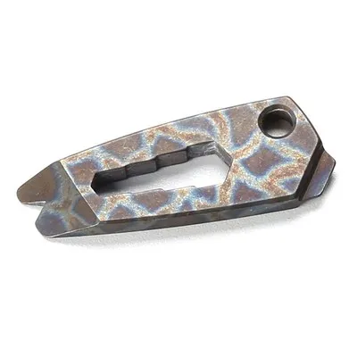 Flame pattern Многофункциональный титановый сплав EDC брелок для ключей гаджет подвеска Подвесная Пряжка подвесная наружная отвертка - Цвет: Flame pattern