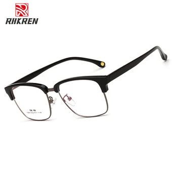 

YT063 Metal Half Frame Glasses Frame Retro Fashion Woman Men Reading Glass UV Protection Clear Lens Eyewear Computer Eye glasses