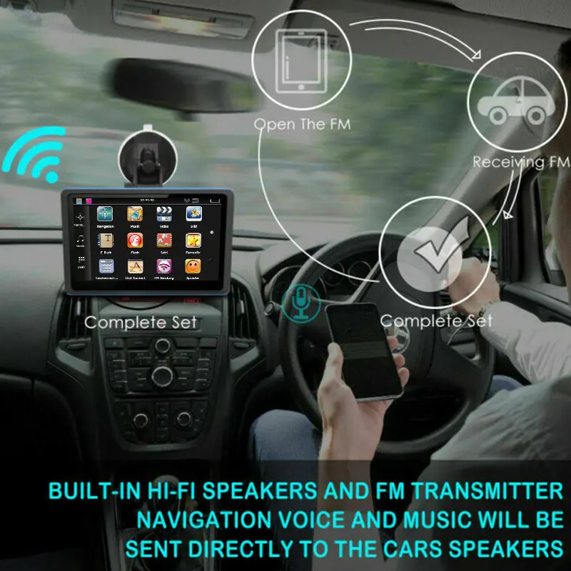 GPS Navigator System HD GPS Navigator Portable GPS Navigation Car Turn-By-Turn Directions 5 Inch 8G