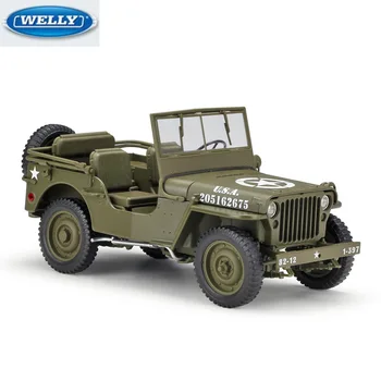 

WELLY 1:18 JEP 1941 Willys MB Die-casting Simulation Alloy Car Model Decoration Collection Metal Kids Toys High-end Gifts
