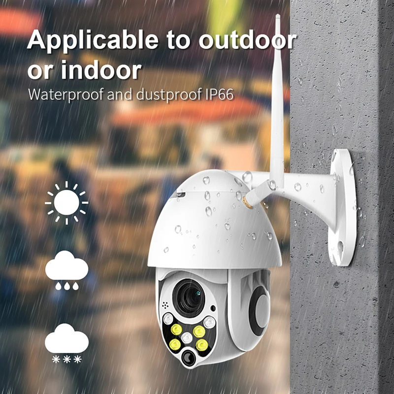 

1080P Waterproof PTZ Camera Wireless Ip Camera WiFi outdoor 2MP WiFi Home Speed Dome IR Surveillance Security Home Camera CM.P05