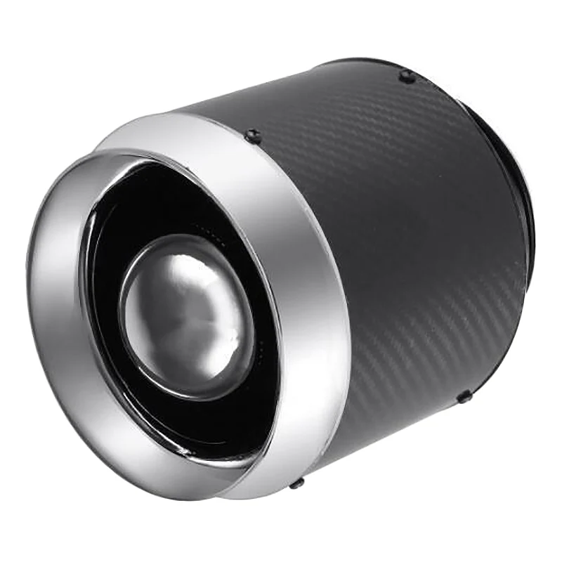 

New 3 Inch 76Mm Inlet/5 Inch Carbon Fiber Hi-Flow Air Filter for Cold Air/Short Ram Intakes