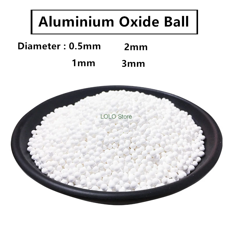 0.5mm 1mm 알루미나 활성제 볼 필터 R & D 세라믹 분말 용 건식 건조제 산화 알루미늄 약 직경 흡착제 및 건조제 