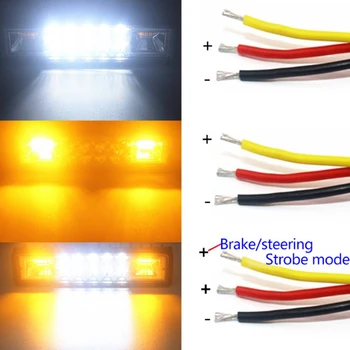 

48W LED work Lights Strobe Flash Work LED For Jeep SUV Moto For G3L2 Offroad 4X4 ATV 180° Replacement