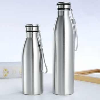 

650ml/ 1000ml Sports Water Bottles Insulated Single Layer Stainless Steel Perfect For Camping Hiking Cycling