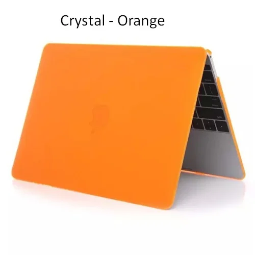 Чехол для ноутбука Apple Macbook Air Pro Retina11 12 13 15 матовая жесткая пластиковая кожа Защитный чехол для Mac Book Pro 13 15 - Цвет: crystal orange