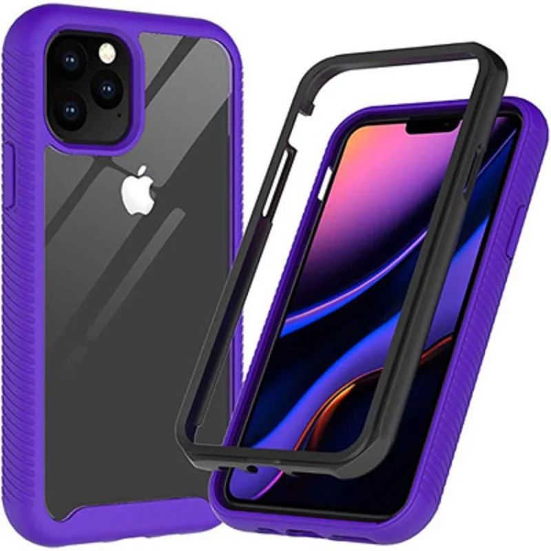 360 полная защита для iphone 11 чехол противоударный металлический алюминиевый Doom