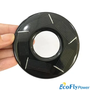 Energia solare 2.5V 80mA fai da te Mini Mono modulo cella solare cerchio pannello solare rotondo pannello epossidico