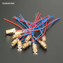 10 шт. лазерные диоды 5 мВт 650 нм диоды RED Dot Лазерная Диодная схема 5 в 5 мВт 650 нм модуль указка прицел Медная головка