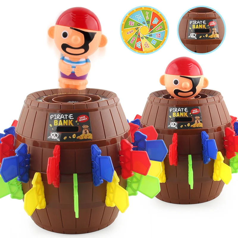 

Hot Selling Strange New Pirate Barrel Entire Toy Children'S Educational Multi-seat Tabletop Game Interactive Barrel Plug Sword